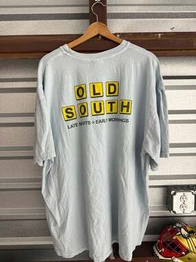 Old South Late Nights Early Mornings Pocket T-Shirt Light Blue 3XL